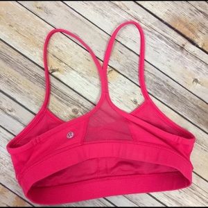 Lululemon sports bra Size 6 Coral Mesh